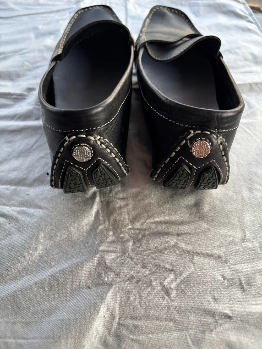 Cole Haan Women’s Black Leather Slip-On Loafers
